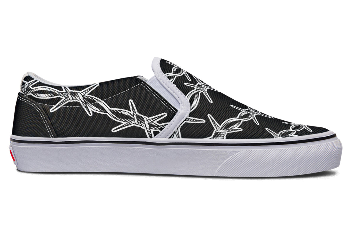 Barbed Wire Slip On Shoes