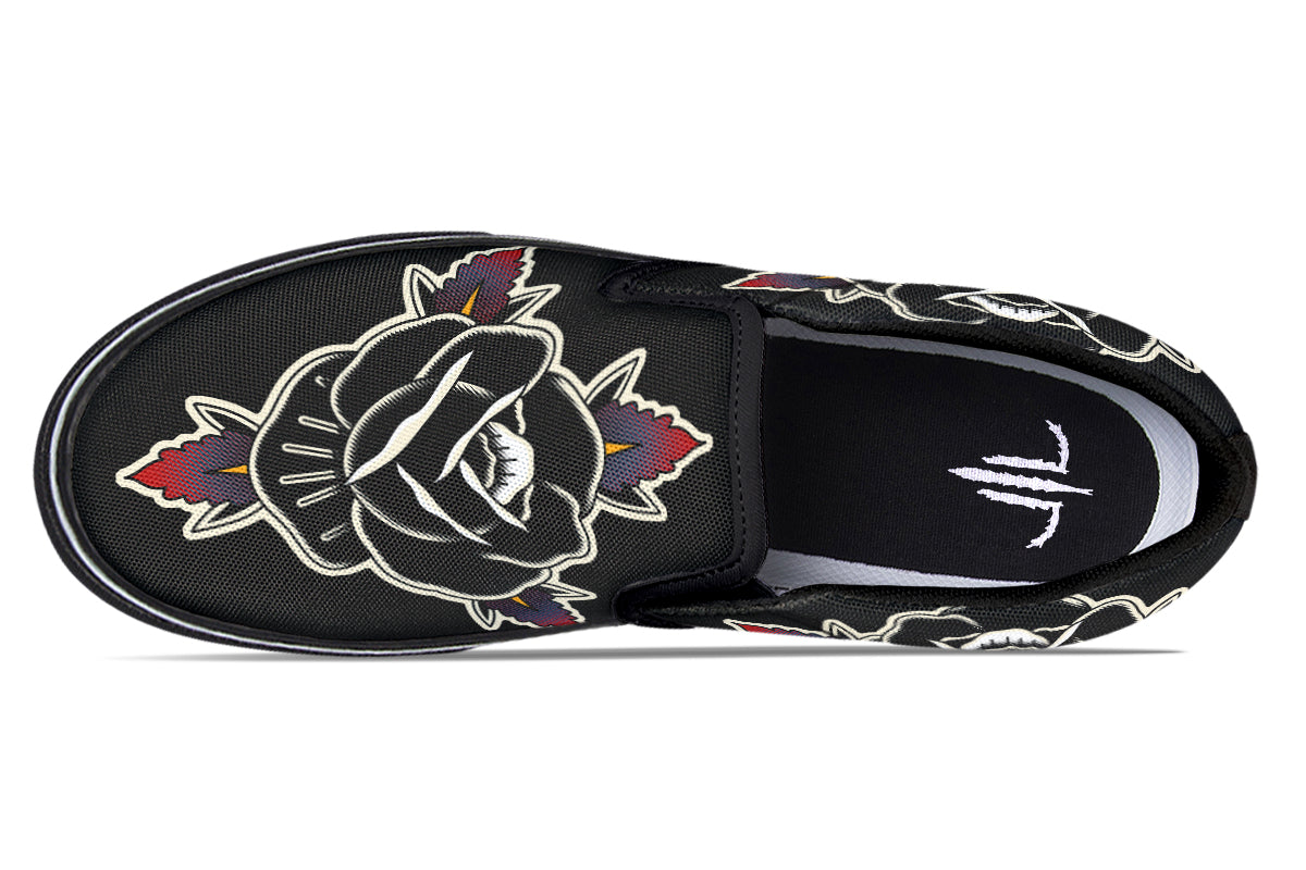 Black Rose Slip On Rose - Last Light Apparel