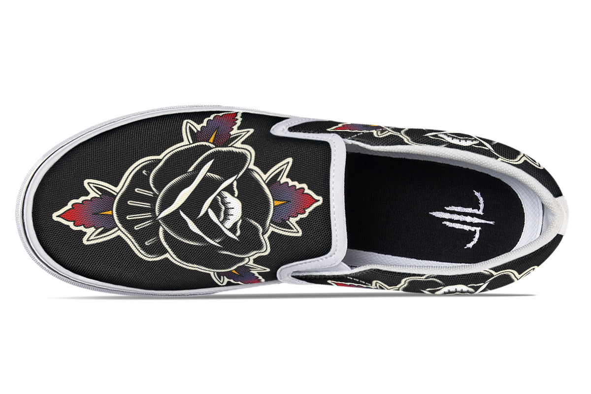 Black Rose Slip On Rose - Last Light Apparel