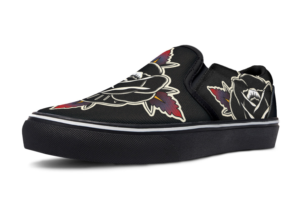 Black Rose Slip On Rose - Last Light Apparel
