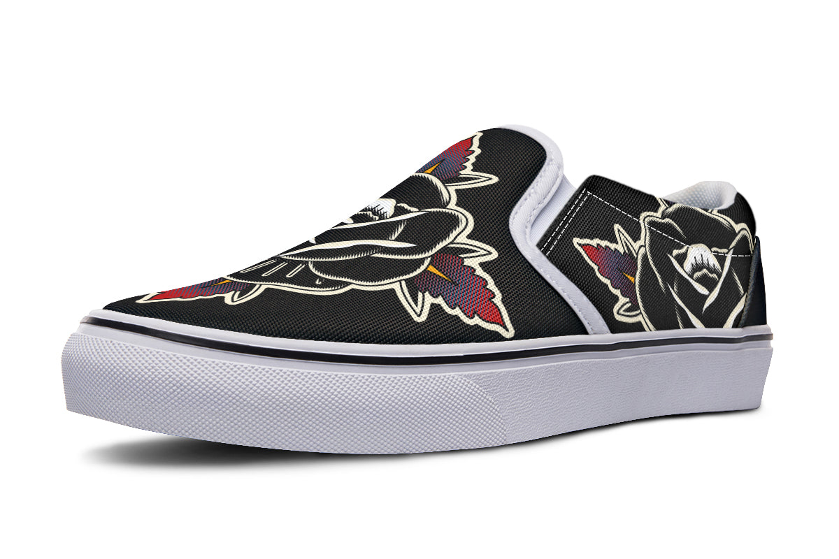 Black Rose Slip On Rose - Last Light Apparel