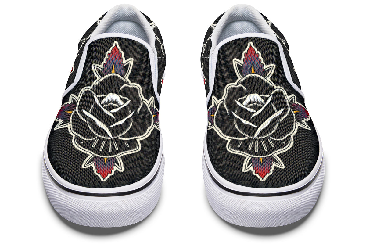 Black Rose Slip On Rose - Last Light Apparel