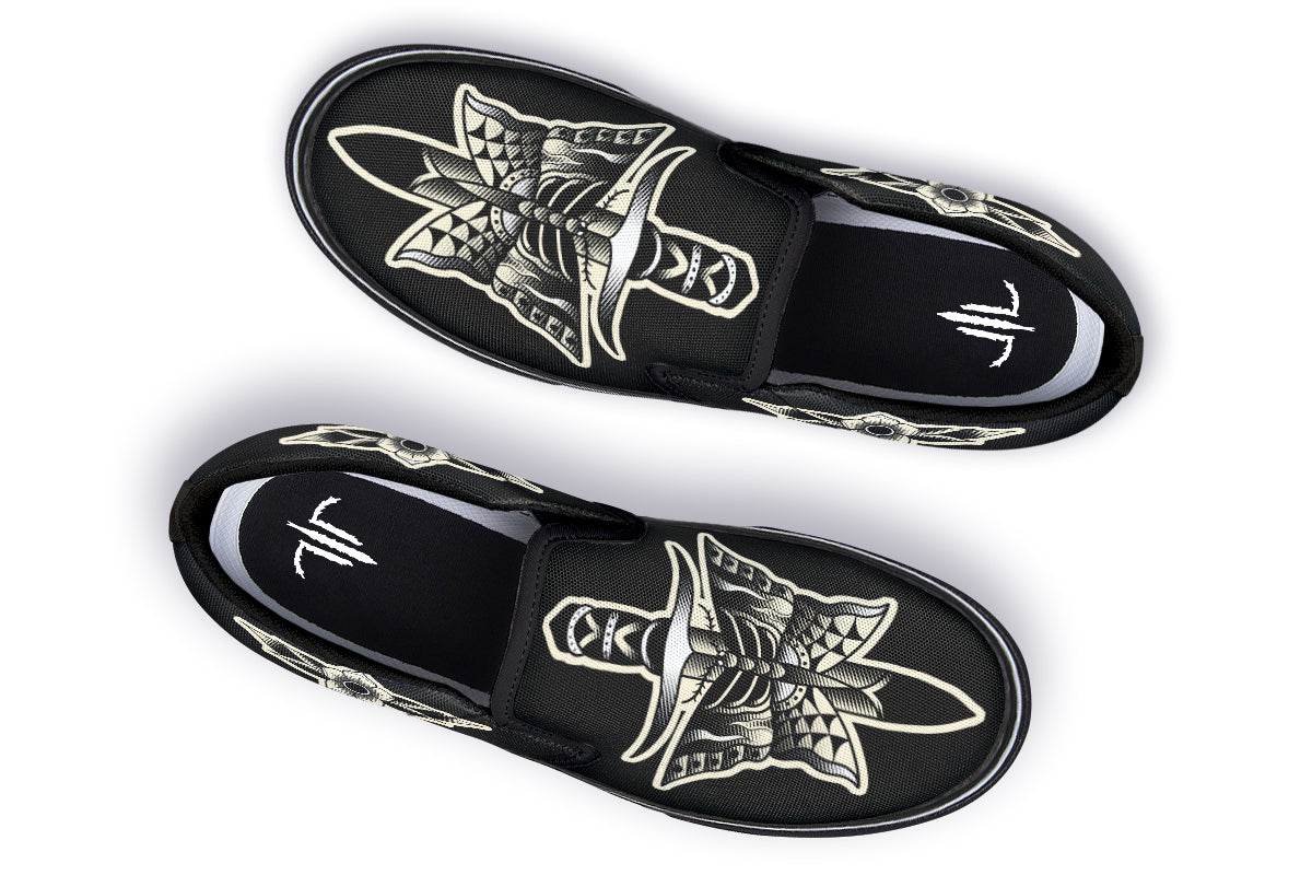 Butterfly Knife Slip On Shoes