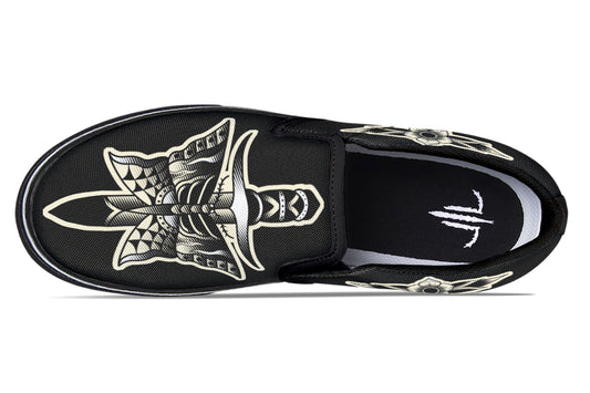 Butterfly Knife Slip On Shoes