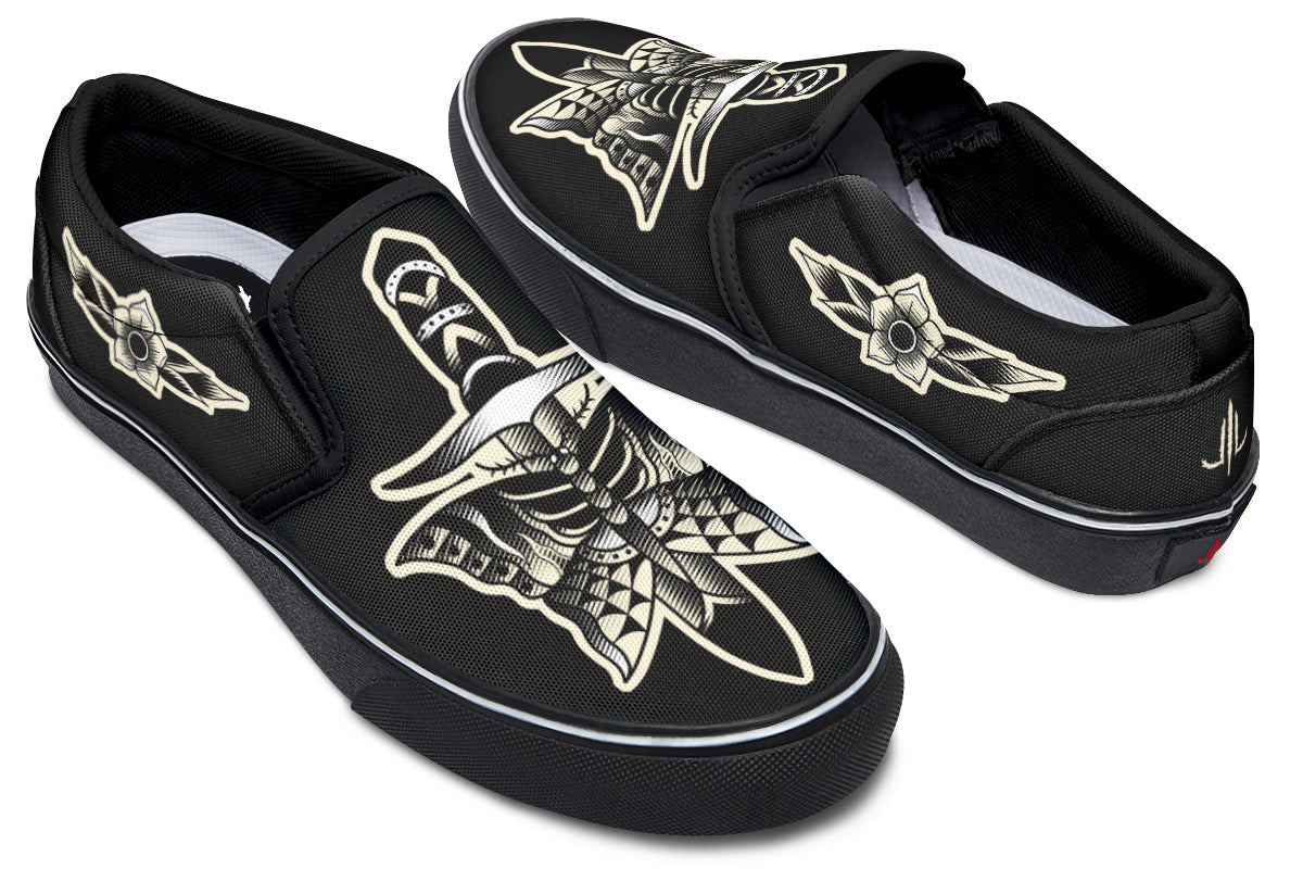 Butterfly Knife Slip On Shoes