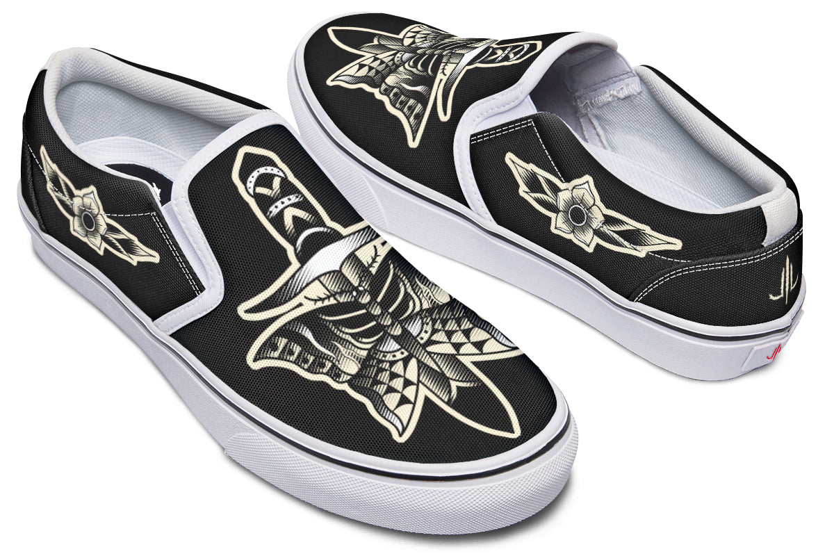 Butterfly Knife Slip On Shoes