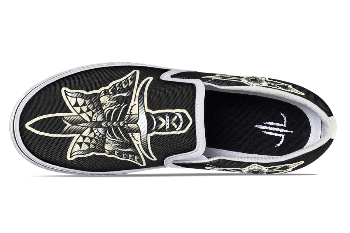 Butterfly Knife Slip On Shoes