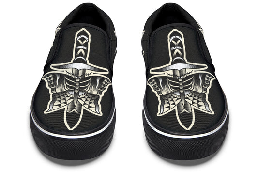 Butterfly Knife Slip On Shoes