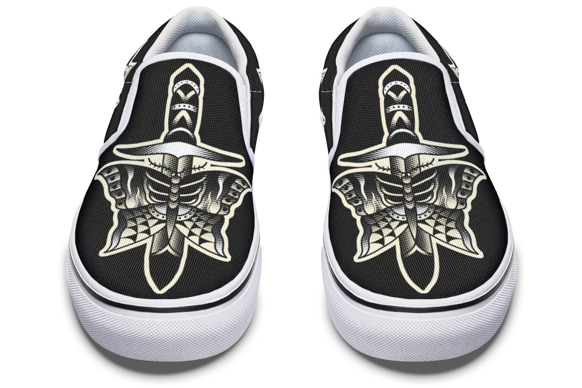 Butterfly Knife Slip On Shoes