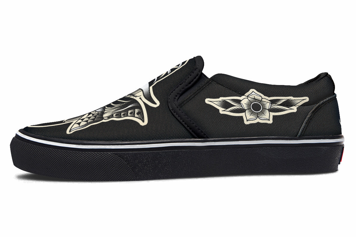 Butterfly Knife Slip On Shoes