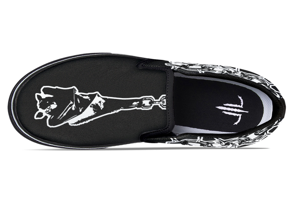 Chained Bats Slip On Shoes - Last Light Apparel