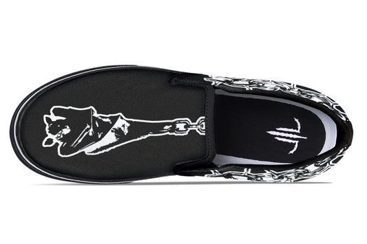 Chained Bats Slip On Shoes - Last Light Apparel