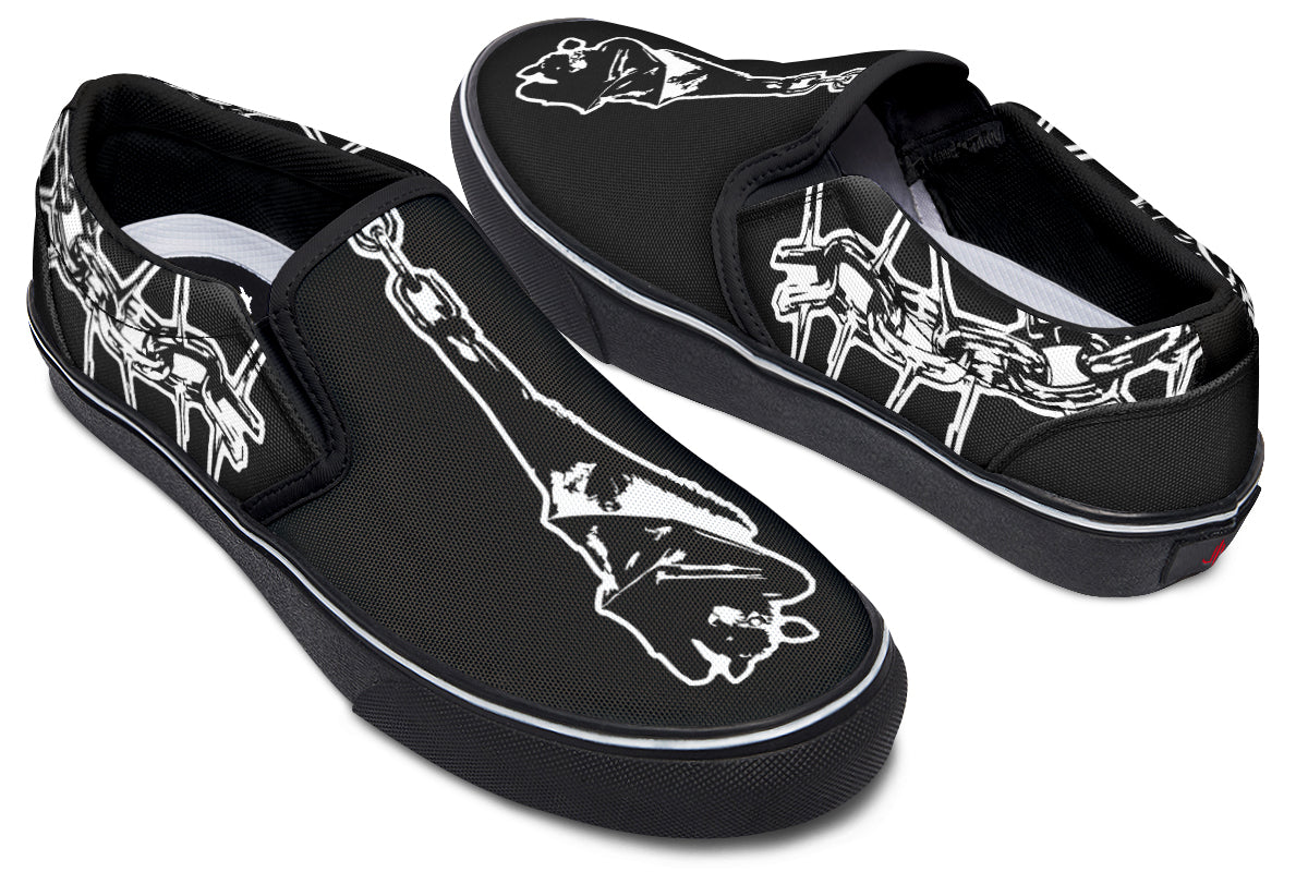 Chained Bats Slip On Shoes - Last Light Apparel
