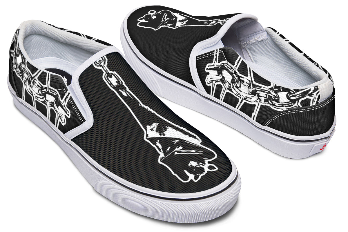 Chained Bats Slip On Shoes - Last Light Apparel