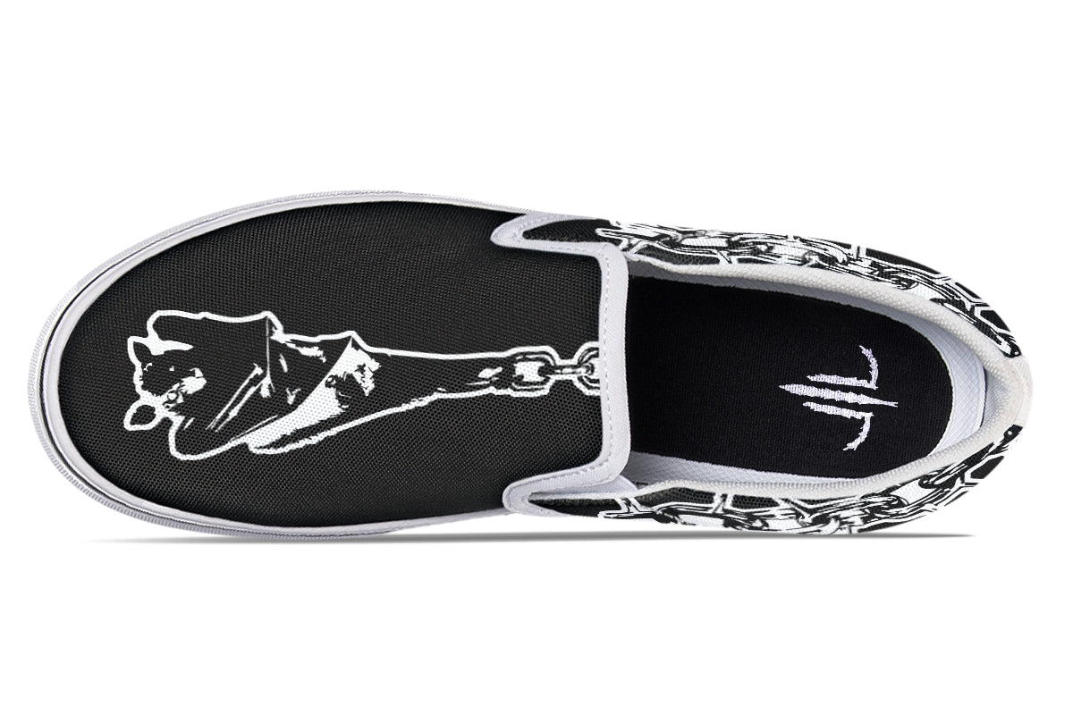 Chained Bats Slip On Shoes - Last Light Apparel