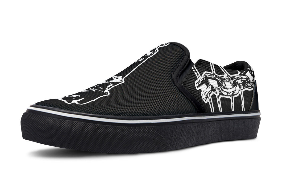 Chained Bats Slip On Shoes - Last Light Apparel