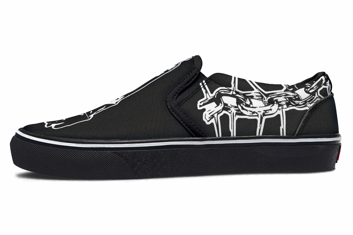Chained Bats Slip On Shoes - Last Light Apparel