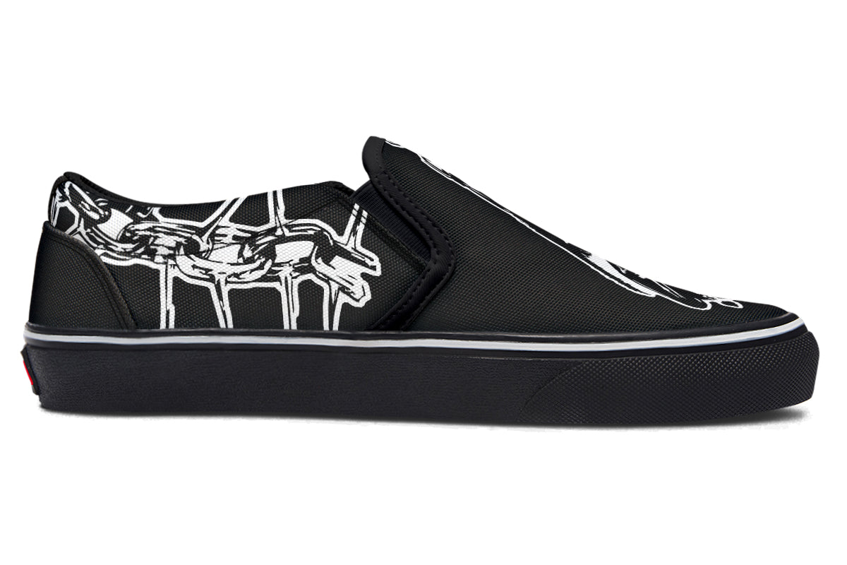 Chained Bats Slip On Shoes - Last Light Apparel