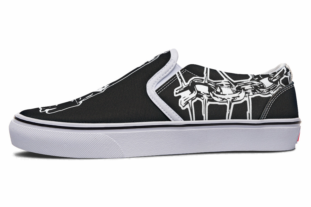 Chained Bats Slip On Shoes - Last Light Apparel