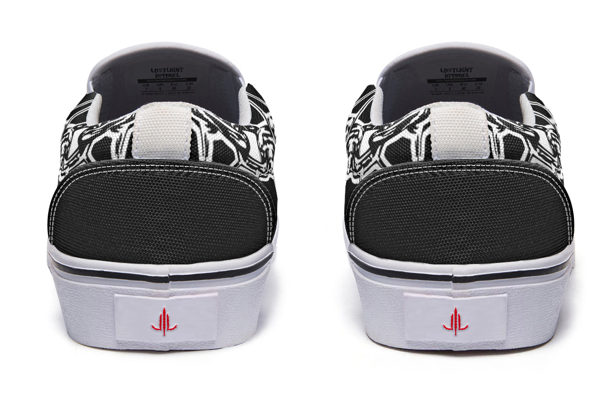 Chained Bats Slip On Shoes - Last Light Apparel