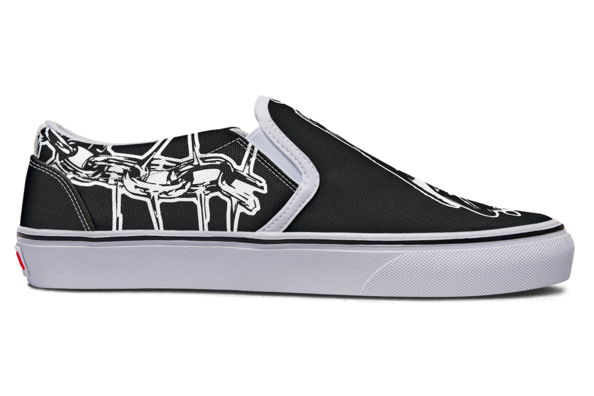 Chained Bats Slip On Shoes - Last Light Apparel