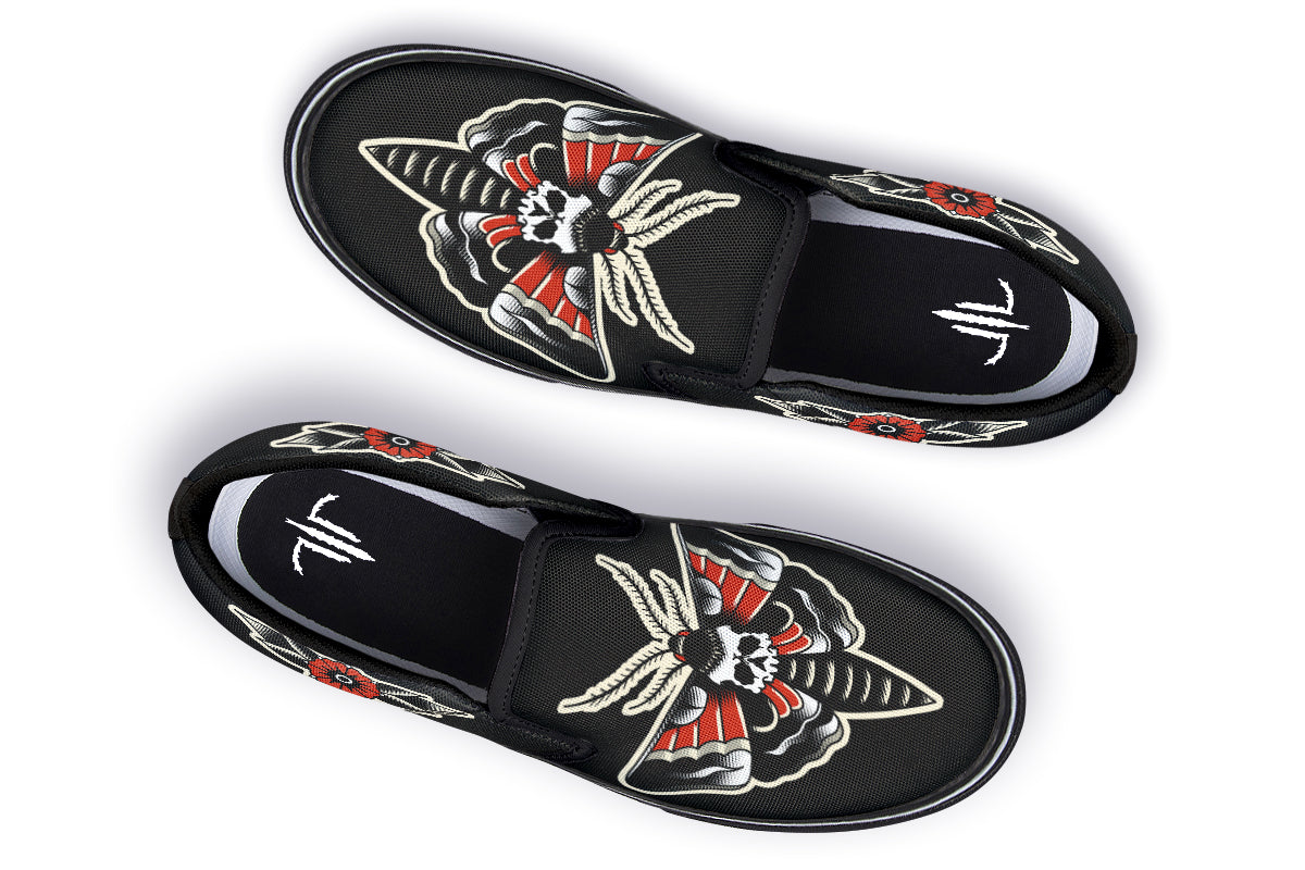 Deathmoth Slip On Shoes