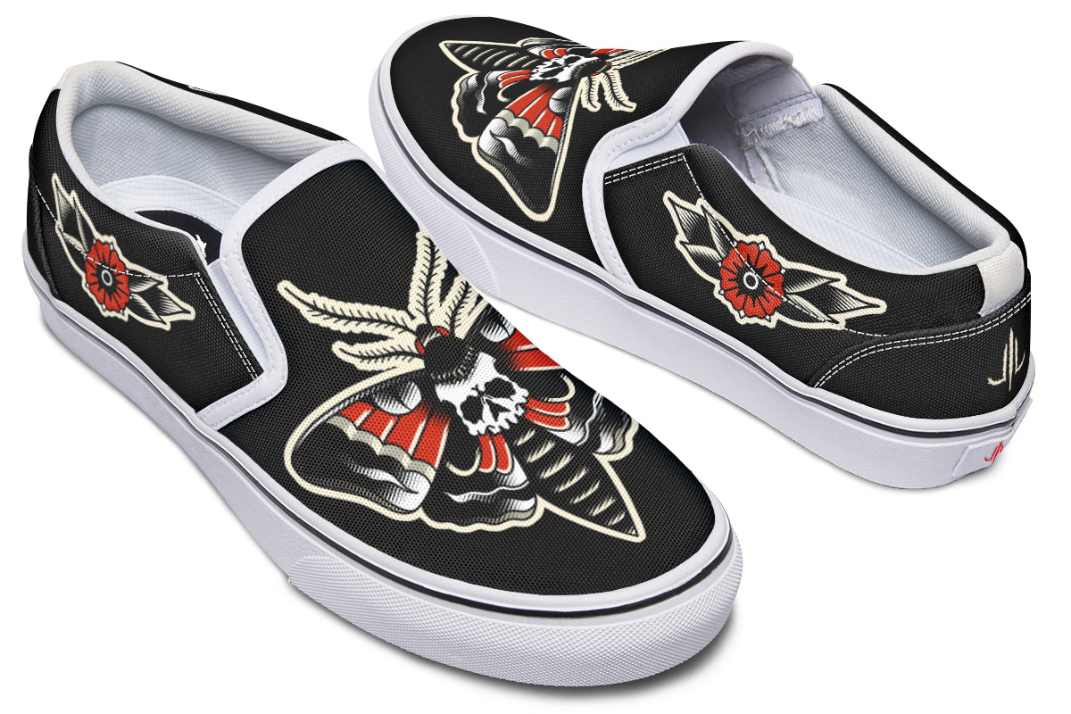 Deathmoth Slip On Shoes