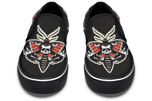 Deathmoth Slip On Shoes