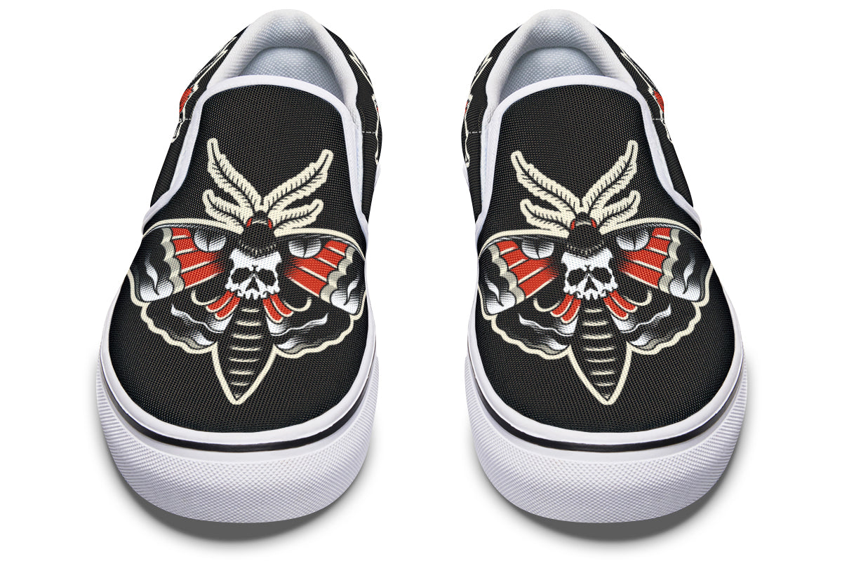 Deathmoth Slip On Shoes