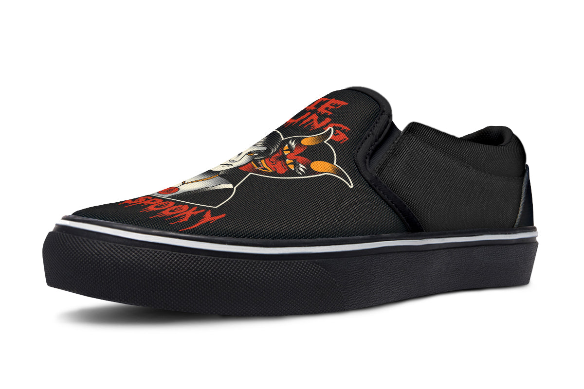 Die Young Stay Spooky Slip On Shoes