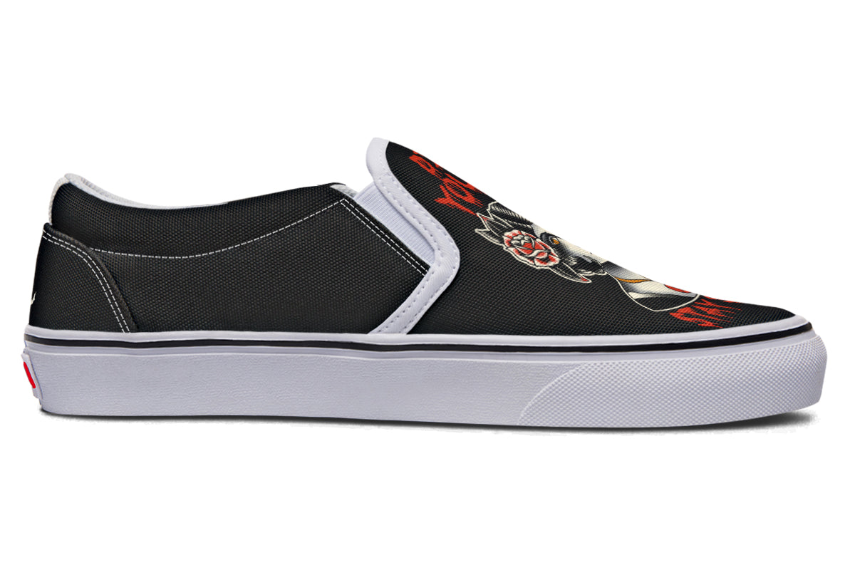 Die Young Stay Spooky Slip On Shoes