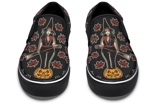 Fall Witch Slip On Shoes