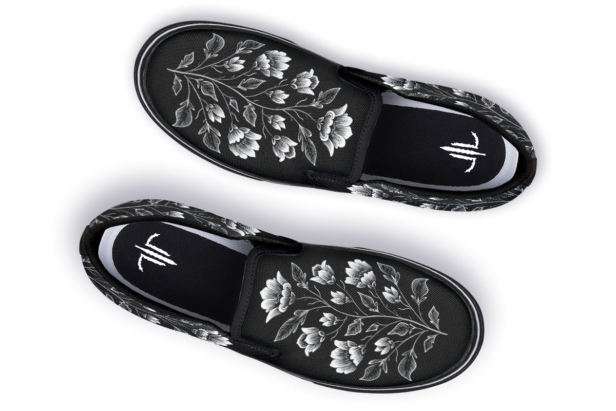 Floral Minimalist Slip On Shoes