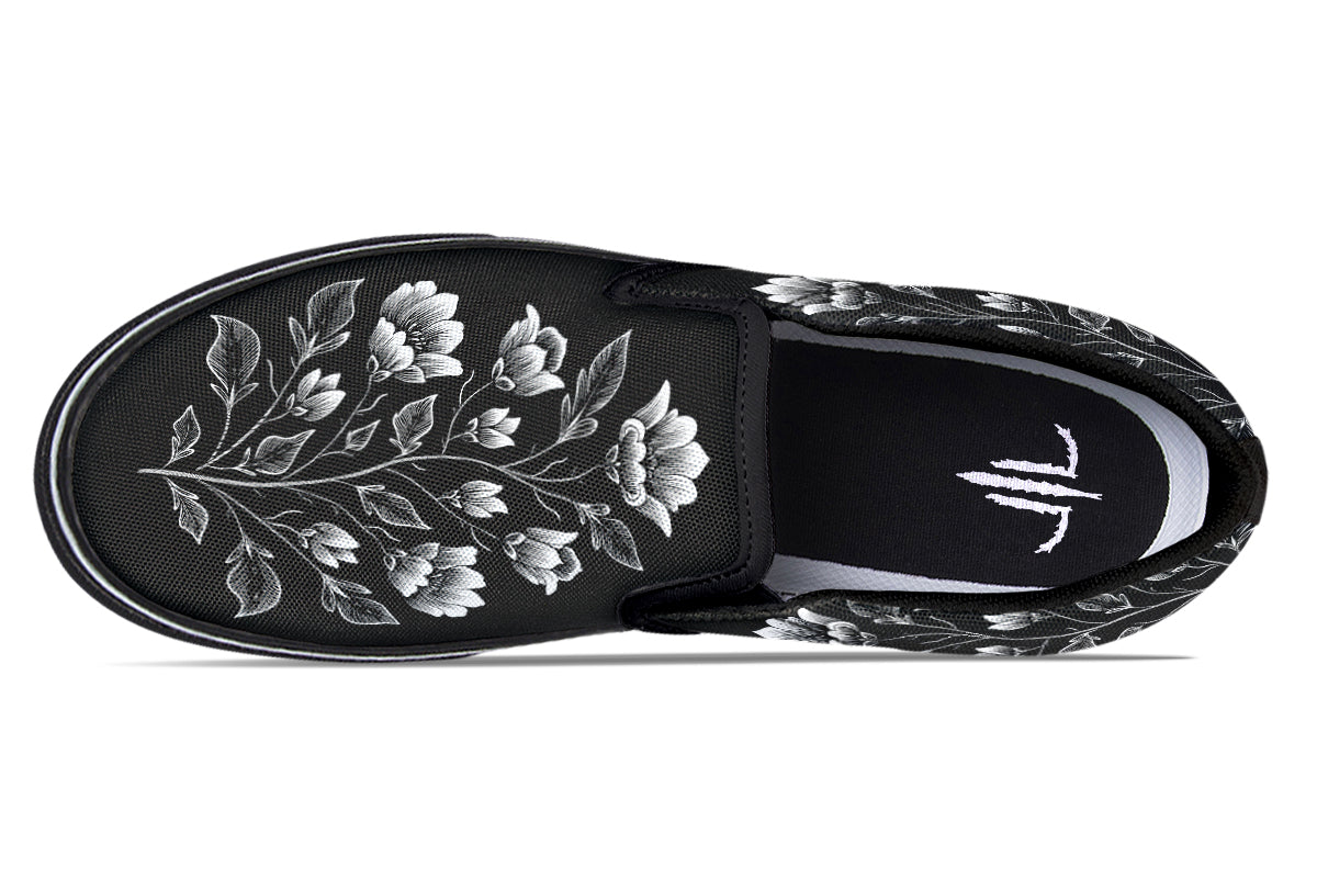 Floral Minimalist Slip On Shoes