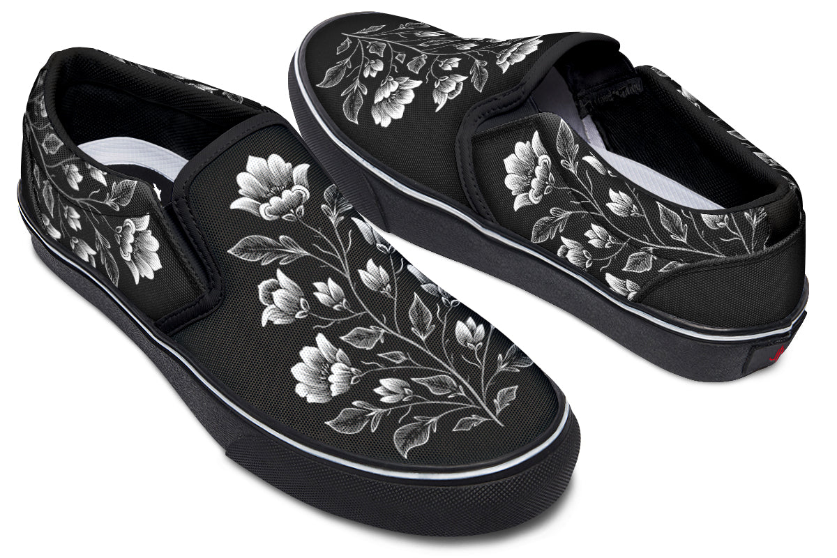 Floral Minimalist Slip On Shoes