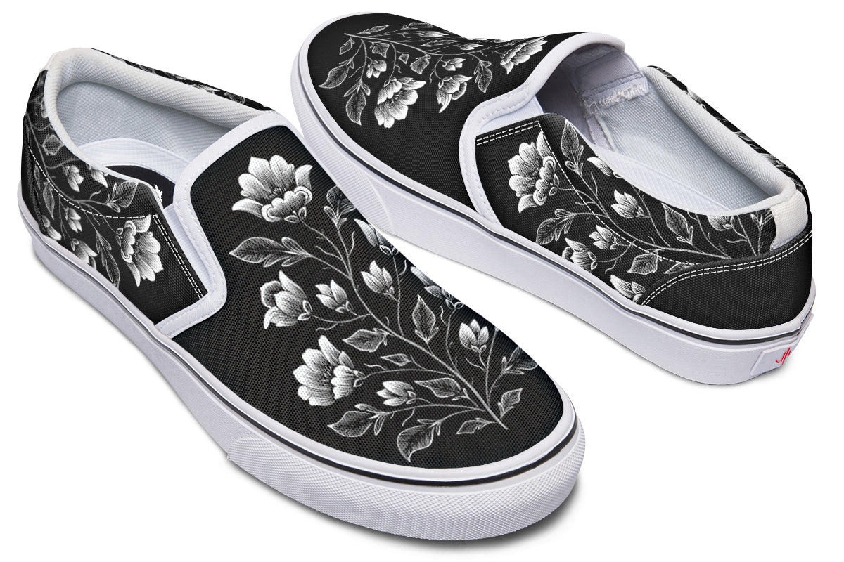 Floral Minimalist Slip On Shoes