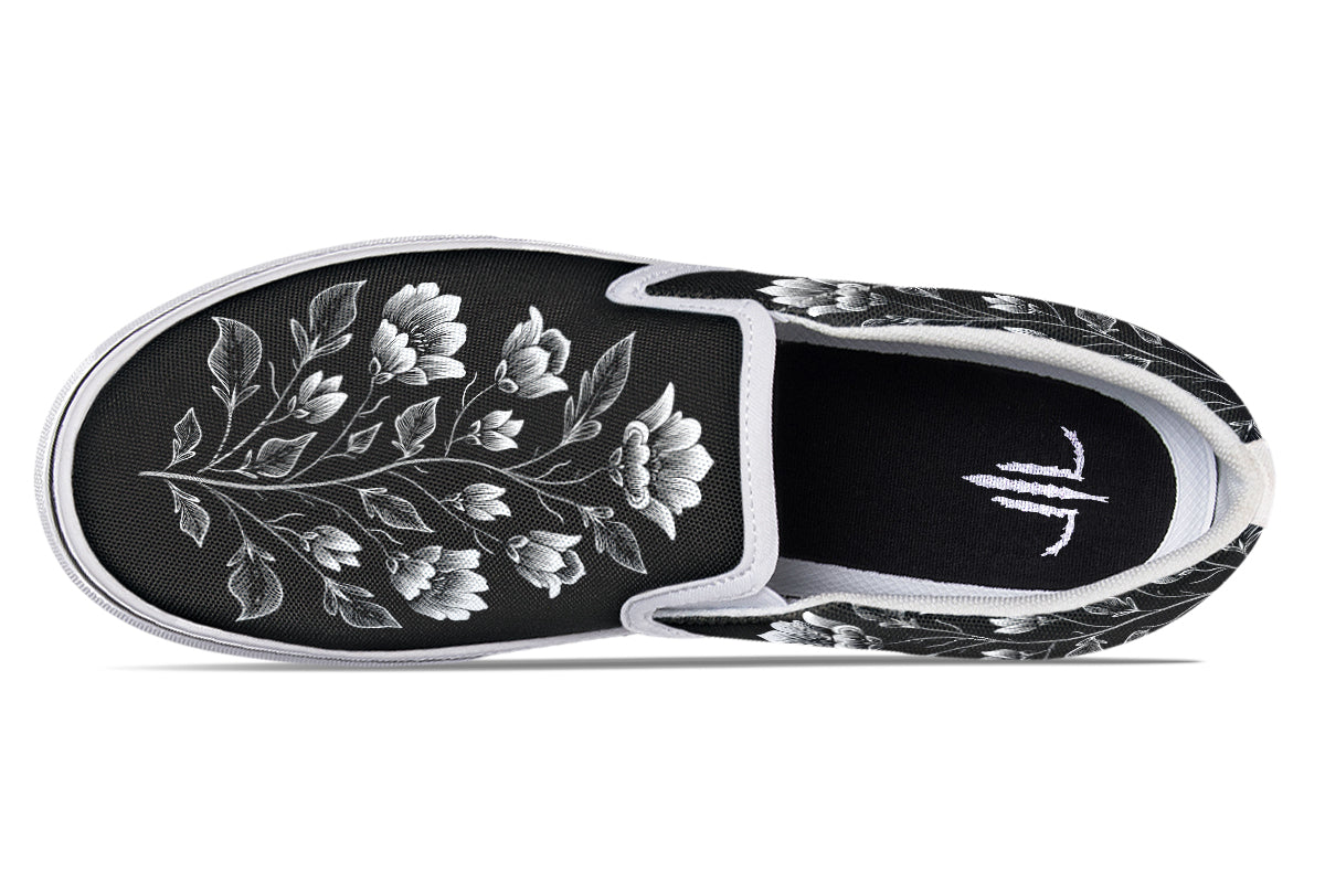 Floral Minimalist Slip On Shoes