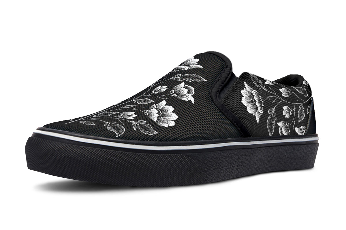 Floral Minimalist Slip On Shoes