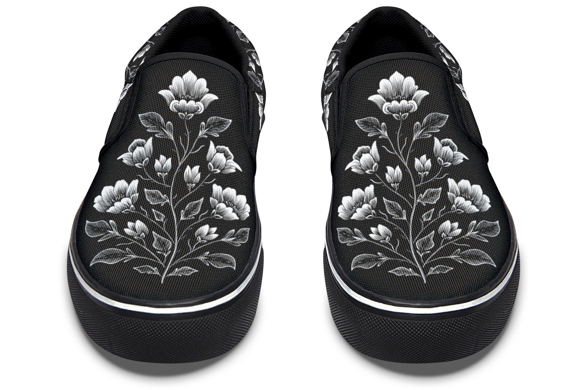 Floral Minimalist Slip On Shoes