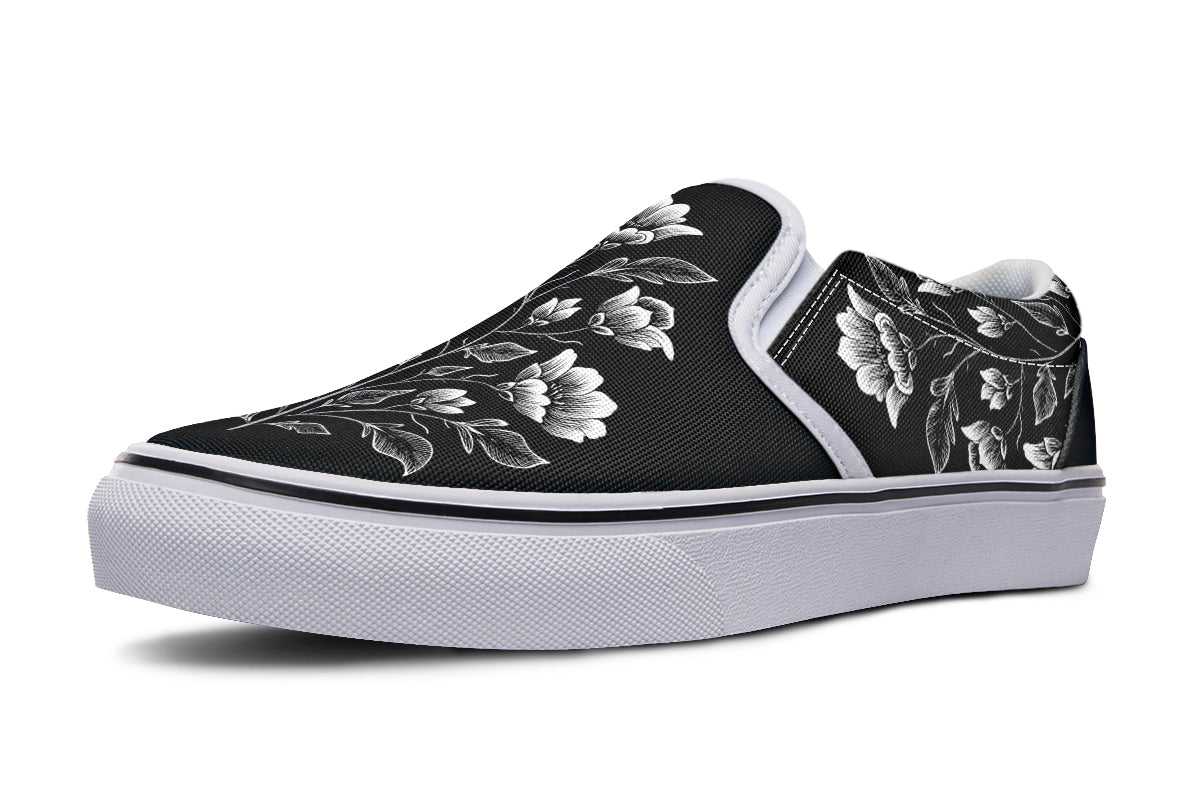 Floral Minimalist Slip On Shoes