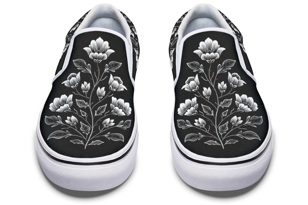 Floral Minimalist Slip On Shoes