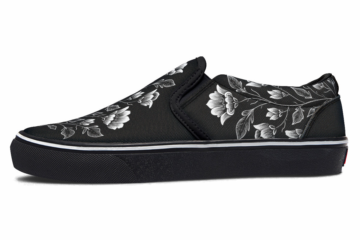 Floral Minimalist Slip On Shoes