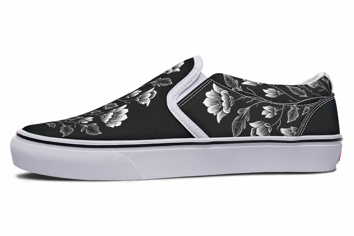 Floral Minimalist Slip On Shoes