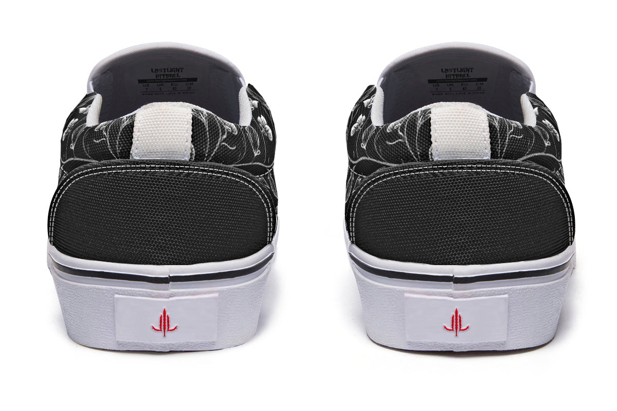 Floral Minimalist Slip On Shoes