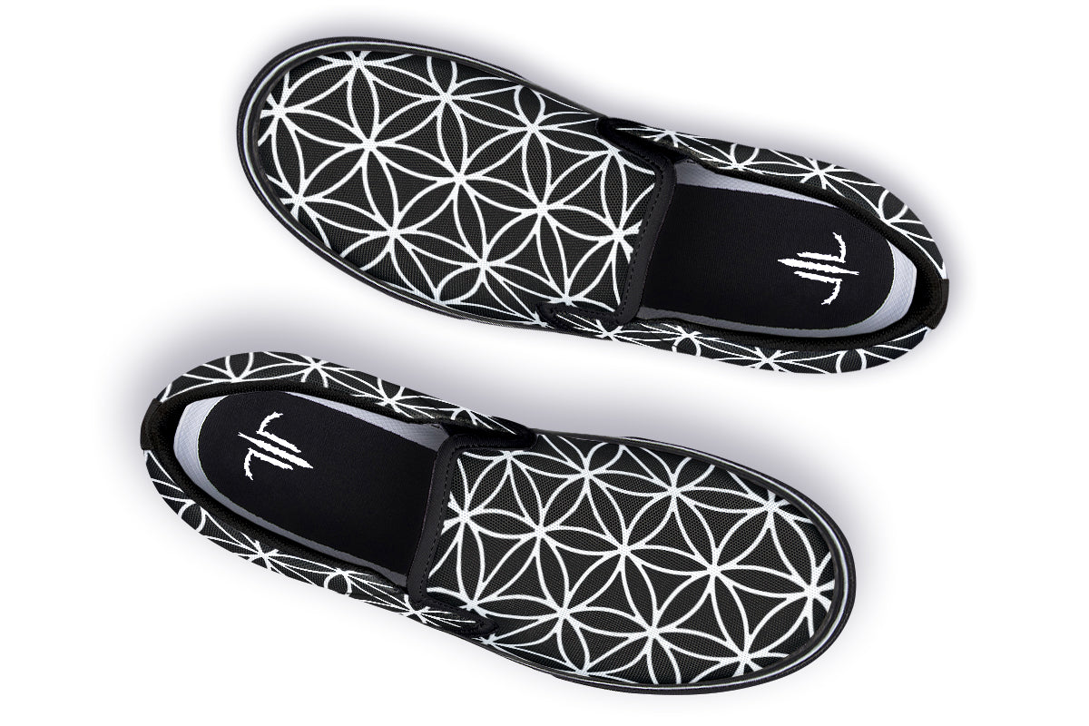 Flower Of Life Slip On Shoes