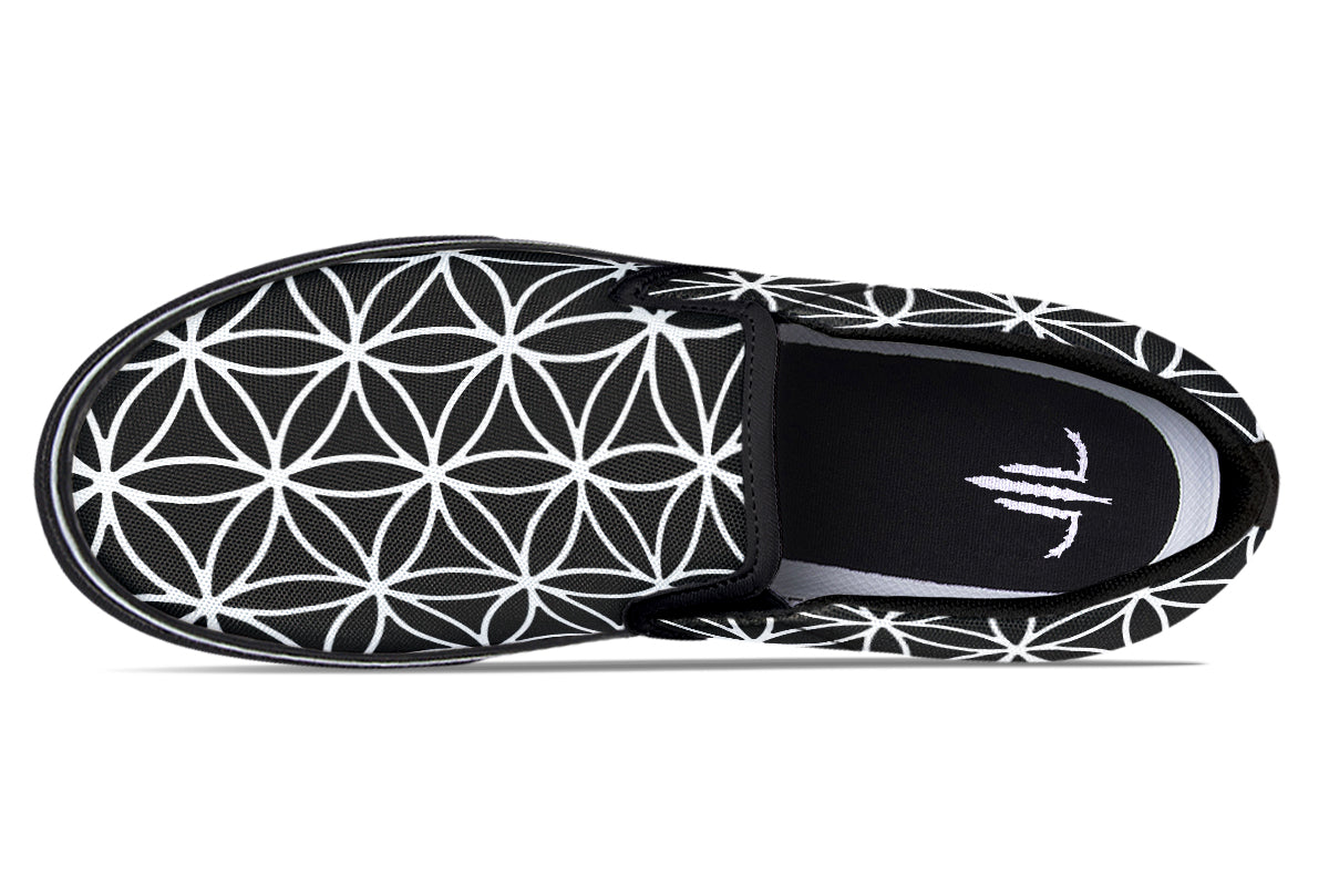 Flower Of Life Slip On Shoes