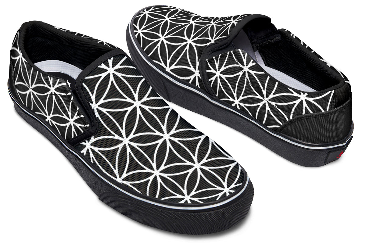 Flower Of Life Slip On Shoes