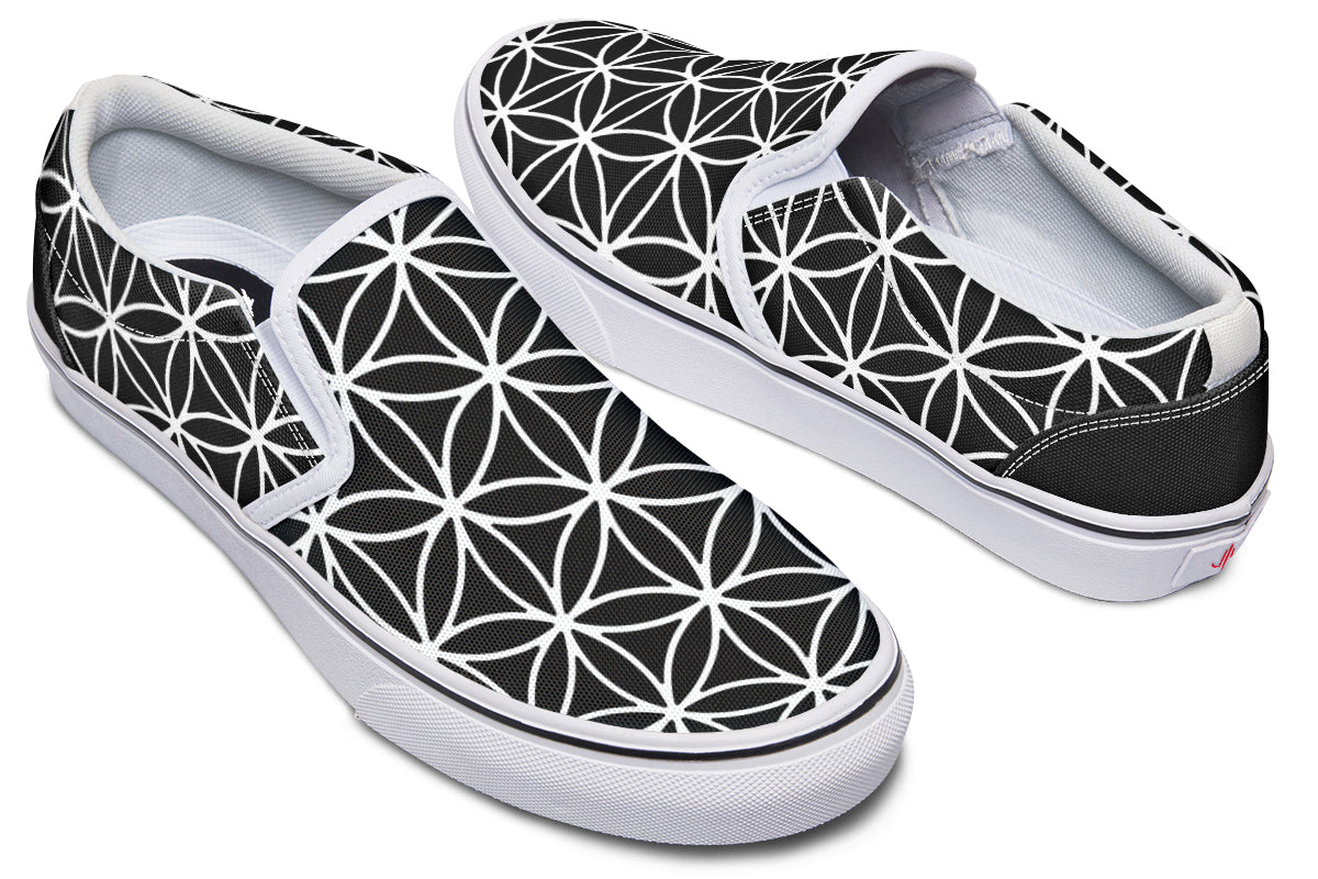 Flower Of Life Slip On Shoes