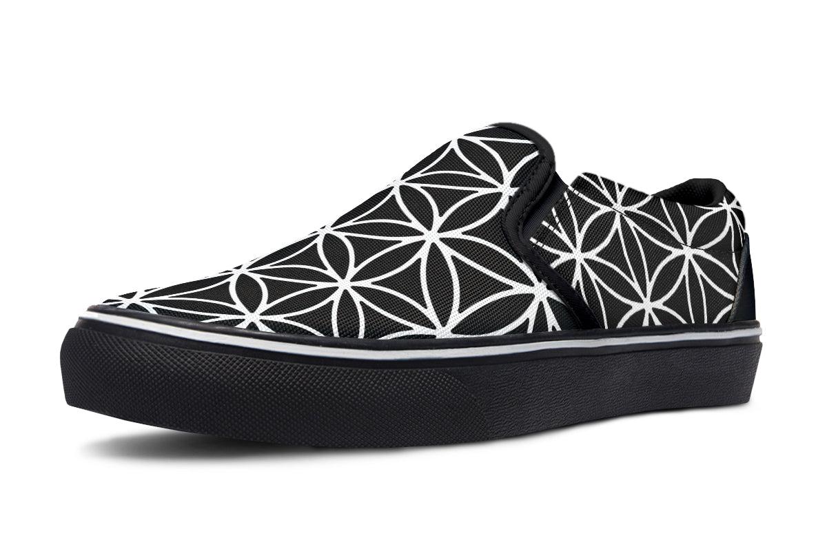 Flower Of Life Slip On Shoes
