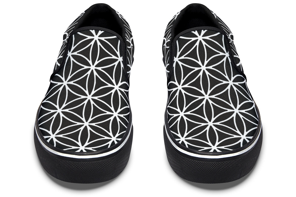 Flower Of Life Slip On Shoes